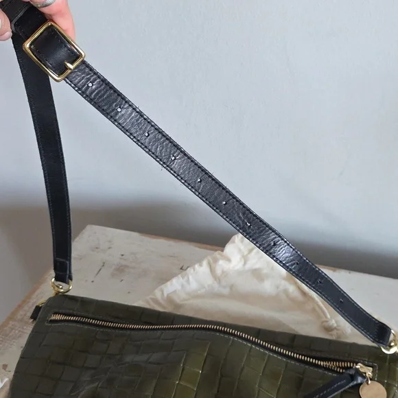 Clare V. Grande Fanny Pack In Army Leather Embossed - Picture 15 of 16